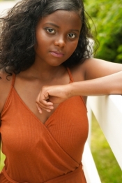 TAYA PRICE orange dress 09169